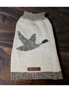 Eddie Bauer Mallard Duck Dog Sweater M Hunting Winter